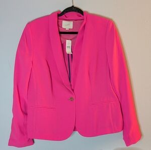 Anne Taylor Loft Women's Hot Pink Blazer Size Large